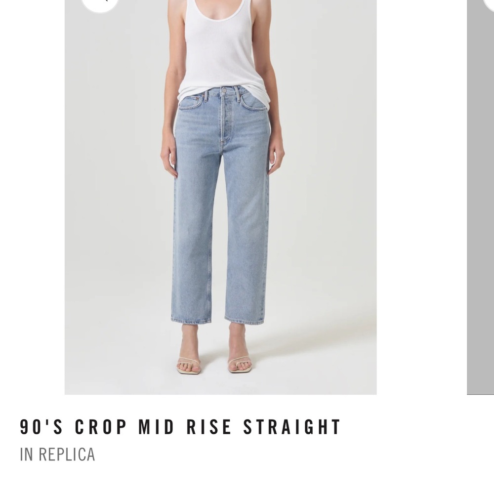 Agolde 90s crop Jean